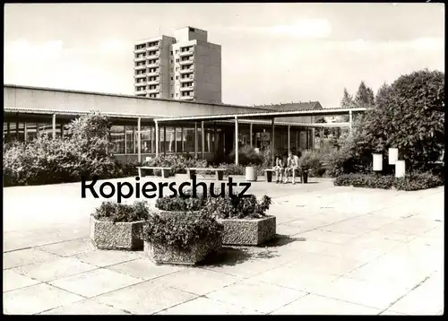 ÄLTERE POSTKARTE FREIBERG INNENHOF DES UNICENTS UNICENT KULTURBUND DER DDR Architektur architecture AK cpa postcard