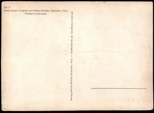 ALTE KÜNSTLER POSTKARTE TIROLER BERGDORF SIGN. ALFONS WALDE TIROL Maler Peintre Painter Art Ansichtskarte postcard cpa