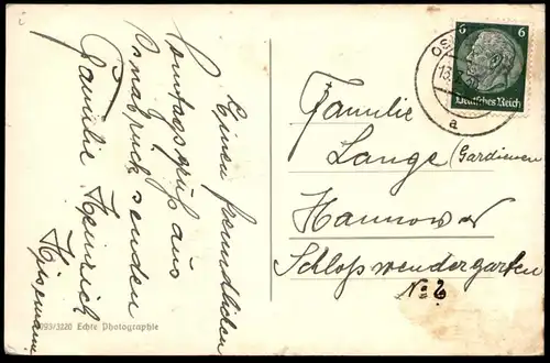 ALTE POSTKARTE OSNABRÜCK AxxLF HxxxER-PLATZ Osnabrücker Zeitung Strassenbahn tram tramway postcard AK Ansichtskarte