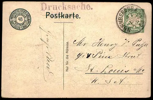 ALTE POSTKARTE NÜRNBERG BAYERISCHE AUSSTELLUNG 1906 DAMPFLOK 01 station gare steam engine postcard AK cpa Ansichtskarte