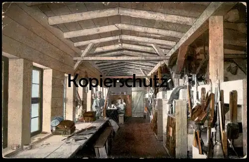 ALTE POSTKARTE MILITÄR KRIEGSBILDER AUS DEN VOGESEN INNERES EINER WOHNBARACKE VOSGES SOLDAT Ansichtskarte postcard cpa
