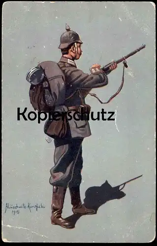 ALTE POSTKARTE MILITÄR INFANTERIST GARDE REGIMENT ZU FUSS BERLIN SOLDAT LÜSCHWITZ KOREFFSKI Ansichtskarte postcard cpa