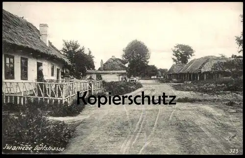 ALTE POSTKARTE IWANICZE DORFSTRASSE IWANYTSCHI UKRAINA Ukraine postcard Ansichtskarte cpa AK