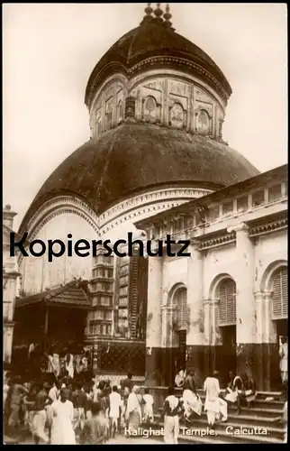 ALTE POSTKARTE KALIGHAT TEMPLE CALCUTTA KALKUTTA Kolkata Tempel India Indien cpa AK postcard Ansichtskarte