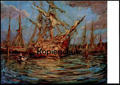 ÄLTERE POSTKARTE ALTE BRIGG EGBERT PATZIG BREMERHAVEN SCHIFFAHRTSMUSEUM Schifffahrtsmuseum Ship Museum postcard cpa AK