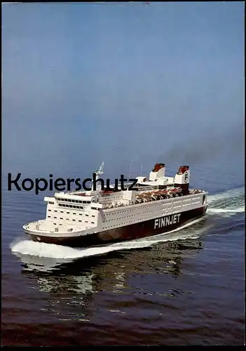 ÄLTERE POSTKARTE FÄHRE MS FINNJET FÄHRDIENST TRAVEMÜNDE HELSINKI ferry Schiff Motorschiff ship bateau AK cpa postcard