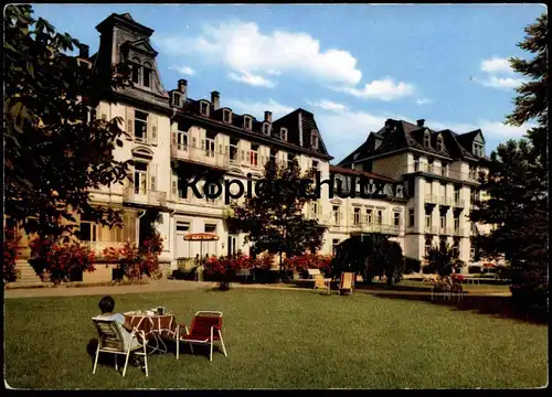 ÄLTERE POSTKARTE BADEN-BADEN ALLEE-HOTEL BÄREN LICHTENTALER ALLEE SPAGHETTI-STUHL Ansichtskarte AK postcard