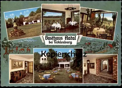ÄLTERE POSTKARTE LAGGENBECK GASTHAUS AATAL BEI TECKLENBURG H. BROCKSCHMIDT MODELL WINDMÜHLE molen windmill model