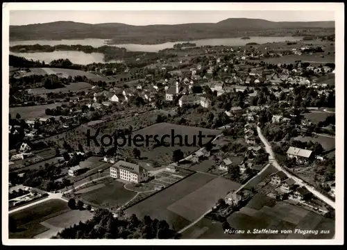 ALTE POSTKARTE MURNAU AM STAFFELSEE VOM FLUGZEUG AUS FLIEGERAUFNAHME LUFTBILD Ansichtskarte postcard cpa AK