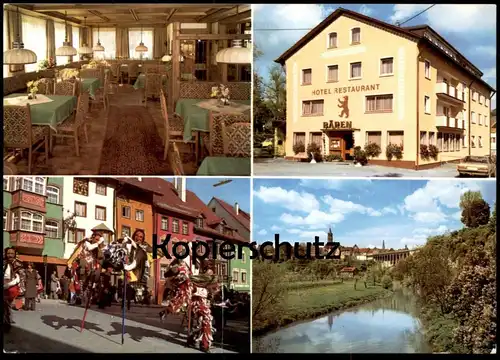ÄLTERE POSTKARTE ROTTWEIL AM NECKAR HOTEL RESTAURANT BÄREN ROTTWEILER NARRENSPRUNG AK Ansichtskarte cpa postcard