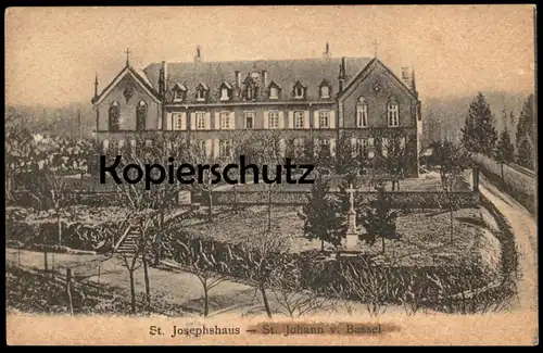 ALTE POSTKARTE KLOSTER ST. JOHANN VON BASSEL JOSEPHSHAUS SAINT JEAN DE BASSEL BEI FÉNÉTRANGE Ansichtskarte cpa postcard