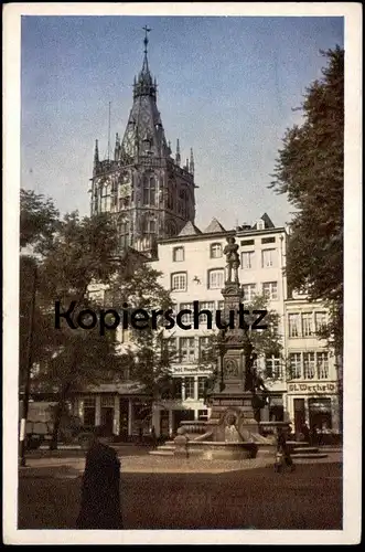 ALTE POSTKARTE KÖLN ALTERMARKT MIT RATHAUSTURM WERTH BRUNNEN ST. WERHEID Alter Markt Ansichtskarte AK cpa postcard