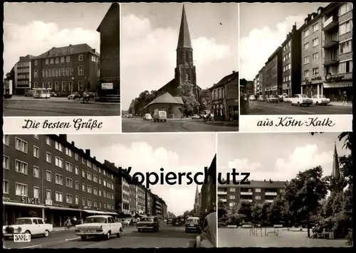ÄLTERE POSTKARTE KÖLN KALK 1969 DUNKER HERRENBEKLEIDUNG CORSO SINGER POST Ansichtskarte AK cpa postcard