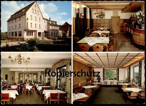 ÄLTERE POSTKARTE DERNBACH ÜBER SELTERS HOTEL FRANZ WESTERWALD AUTOBAHN KÖLN FRANKFURT ABFAHRT DIERDORF Ansichtskarte AK