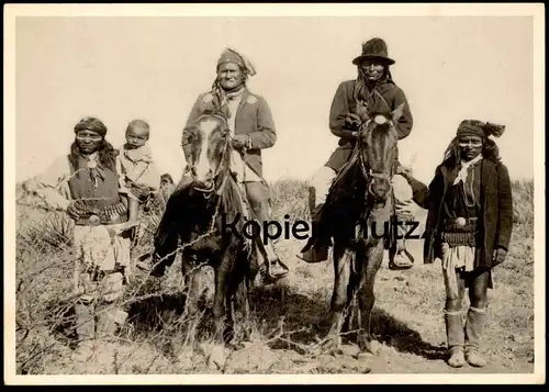 ÄLTERE POSTKARTE INDIANER GERONIMO AND NACHEZ CHIRACAHUA APACHE CHIEFS INDIAN INDIO Apachen postcard cpa Ansichtskarte