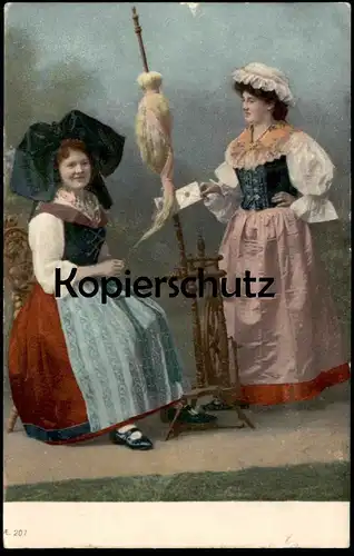 ALTE POSTKARTE TRACHTEN ELSASS ALSACE SPINNRAD FRAU FRAUEN TRACHT traditional costume folclorique Strasbourg cpa AK