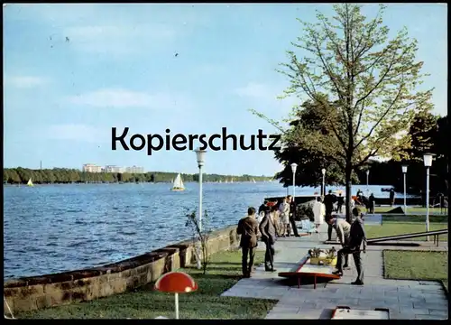 ÄLTERE POSTKARTE HANNOVER DER MASCHSEE MINIGOLF crazy miniature golf See Personen spielen Ansichtskarte AK postcard cpa