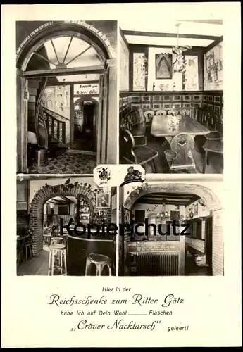 ÄLTERE POSTKARTE CRÖV REICHSSCHENKE RITTER GÖTZ TELEFON TRABEN-TRARBACH KRÖV Ansichtskarte AK cpa postcard