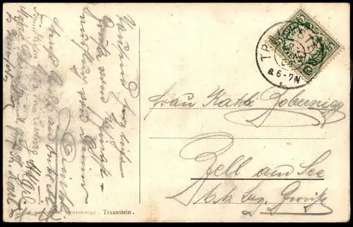 ALTE POSTKARTE RUHPOLDING PANORAMA 1908 Gesamtansicht Totalansicht Ansichtskarte cpa postcard