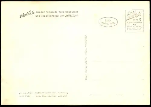 ÄLTERE POSTKARTE MECKI EIN SCHÖNER TRAUM SCHLAFEN IGEL fall asleep sleeping dreaming dream AK Ansichtskarte cpa postcard
