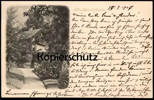 ALTE POSTKARTE KIRCHHEIMBOLANDEN 1907 Ansichtskarte AK postcard cpa