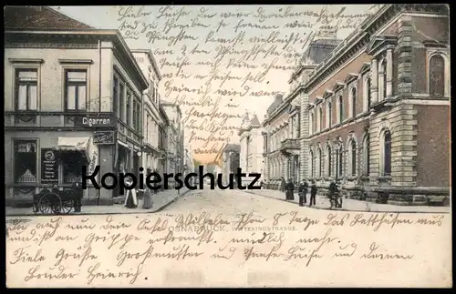 ALTE POSTKARTE OSNABRÜCK WITTEKINDSTRASSE CIGARREN C. SCHLÜTER JR. BREMER BÜNDER HOLLÄNDER HAVANNA CIGARREN cpa AK