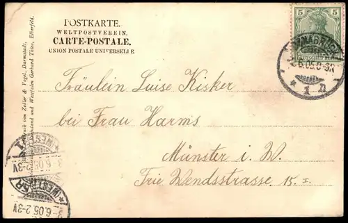 ALTE POSTKARTE OSNABRÜCK WITTEKINDSTRASSE CIGARREN C. SCHLÜTER JR. BREMER BÜNDER HOLLÄNDER HAVANNA CIGARREN cpa AK