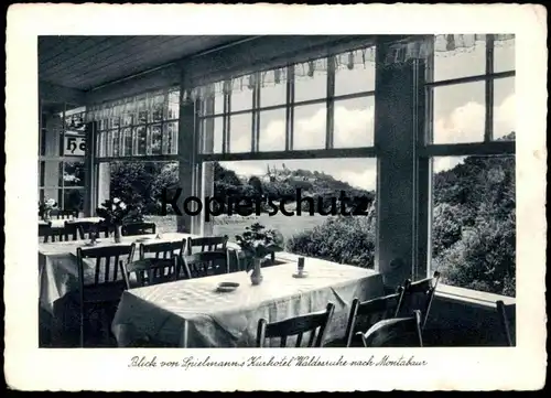 ÄLTERE POSTKARTE SPIELMANN'S KURHOTEL WALDESRUHE BLICK NACH MONTABAUR HOTEL Ansichtskarte AK cpa postcard