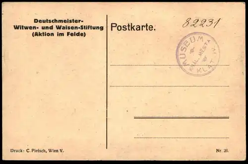 ALTE KÜNSTLER POSTKARTE DIE LANDES-FUHR FRONT VINO WELTKRIEG SOLDAT RUDOLF KRISTEN Militär Wien Ansichtskarte postcard