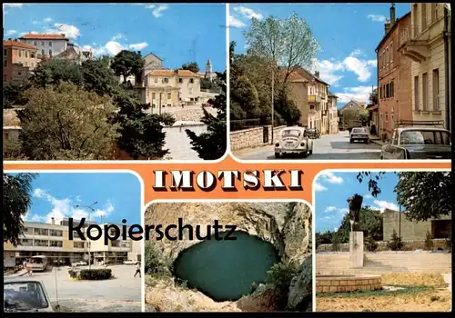 ÄLTERE POSTKARTE IMOTSKI KROATIEN CROATIA AUTOS AUTO VW KÄFER Ansichtskarte postcard cpa AK