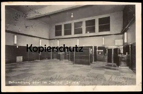 ALTE POSTKARTE GALLSPACH BEHANDLUNSSAAL IM INSTITUT ZEILEIS Gesundheitszentrum Valentin Z. Ansichtskarte postcard cpa