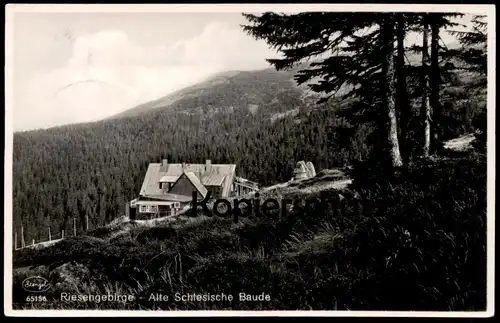 ALTE POSTKARTE RIESENGEBIRGE ALTE SCHLESISCHE BAUDE OBER-SCHREIBERHAU Karkonosze Krkonose Ansichtskarte AK cpa postcard