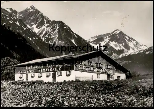 ÄLTERE POSTKARTE ALPGASTHOF KEMATSRIED GASTHOF OBERJOCH IM HOCHALLGÄU Hindelang Ansichtskarte AK cpa postcard