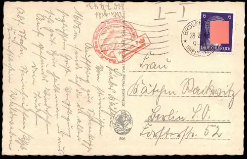 ALTE POSTKARTE RIESENGEBIRGE SCHNEEKOPPE 1943 SCHLESIERHAUS UND RIESENBAUDE Schlesien Ansichtskarte AK postcard cpa