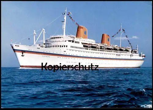 ÄLTERE POSTKARTE MS EUROPA KREUZFAHRTSCHIFF DAMPFER HAPAG LLOYD AG Schiff ship postcard AK Ansichtskarte