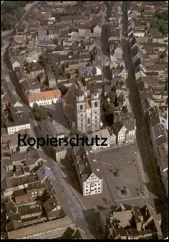 ÄLTERE POSTKARTE LUTHERSTADT WITTENBERG LUFTBILDSERIE DER INTERFLUG AERO-FOTO DDR Fliegeraufnahme Ansichtskarte cpa AK