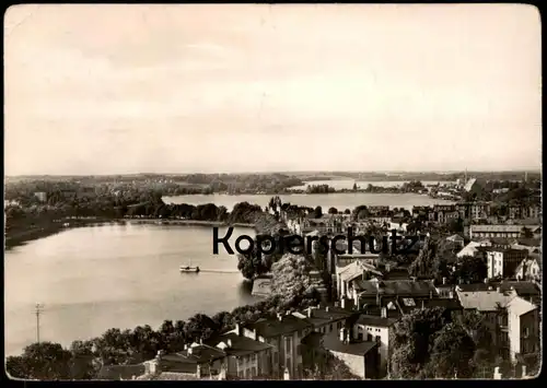 ÄLTERE POSTKARTE SCHWERIN BLICK VOM DOM PANORAMA SCHWERINER INNENSEE AK Ansichtskarte postcard cpa