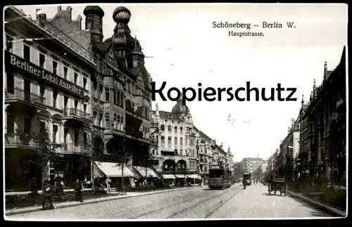 ÄLTERES REPRO FOTO BERLIN SCHÖNEBERG HAUPTSTRASSE BERLINER LOKAL ANZEIGER BERLIN ARCHIV FOTO RIECHEL photo