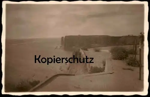 ALTE POSTKARTE INSEL HELGOLAND DER PREDIGERSTUHL IM JULI 1927 Nordseeinsel Ansichtskarte AK cpa photo postcard