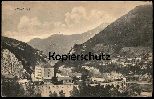ALTE POSTKARTE STEINBRÜCK ZIDANI MOST BAHNSTRECKE Bahn Zug train Slovenija Slowenien Slovenia Ansichtskarte cpa postcard