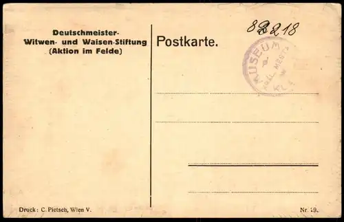 ALTE KÜNSTLER POSTKARTE WIEN NUR AMAL WIENER STEFFL SEGN STEPHANSDOM SOLDAT RUDOLF KRISTEN Militär Ansichtskarte AK cpa