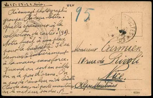 ALTE POSTKARTE LANDAU TEICHSTRASSE GESCHÄFT STEMPEL TRESOR ET POSTES 1922 AK Ansichtskarte cpa postcard