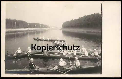 ALTE FOTO POSTKARTE RUDERREGATTA RUDERN RUDERER PREUSSISCHER RUDER VEREIN ? BERLIN KIEL LÜBECK ? regatta competition