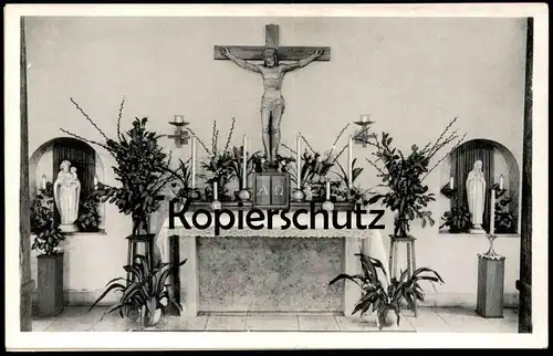 ÄLTERE POSTKARTE ALTAR VERMUTLICH KLEINERE KIRCHE LINZ AM RHEIN VERLAG FOTO-DROGERIE TH. SÖHNEN JUNIOR Ansichtskarte AK