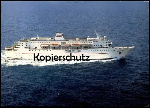 ÄLTERE POSTKARTE MS CALYPSO KREUZFAHRTSCHIFF Schiff Motorschiff Dampfer ship bateau postcard cpa AK Ansichtsarte