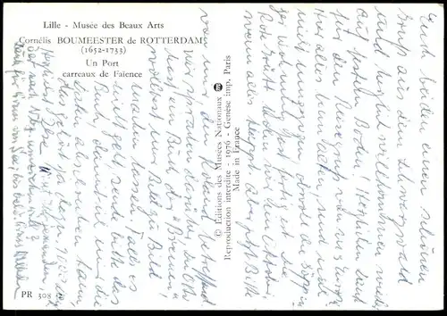 ÄLTERE KÜNSTLER POSTKARTE CORNÉLIS BOUMEESTER DE ROTTERDAM UN PORT CARREAUX SCHIFF LILLE bateau sailing ship AK postcard