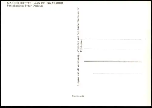 ÄLTERE KÜNSTLER POSTKARTE MARKER BOTTER PENTEKENING PETER DORLEYN BARK SCHIFF bateau sailing ship Ansichtskarte postcard