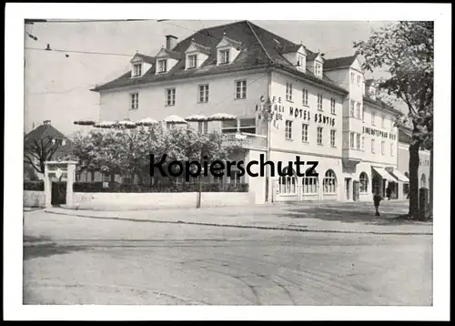 ALTE POSTKARTE MÜNCHEN AM WALDFRIEDHOF CAFÉ KONDITOREI FISCHER HOTEL SÄNTIS Ansichtskarte AK postcard cpa