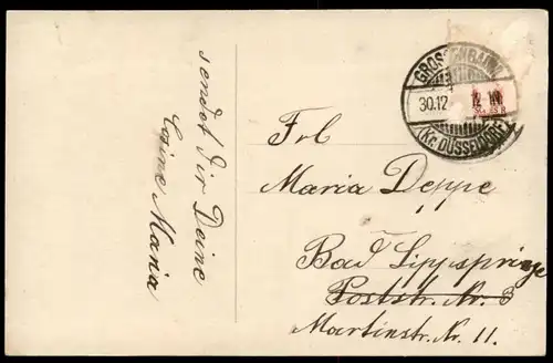 ALTE POSTKARTE VIELE GUTEN WÜNSCHE ZUM NEUEN JAHR KIND HUFEISEN KLEEBLATT NEUJAHR CHILD shamrock postcard Ansichtskarte