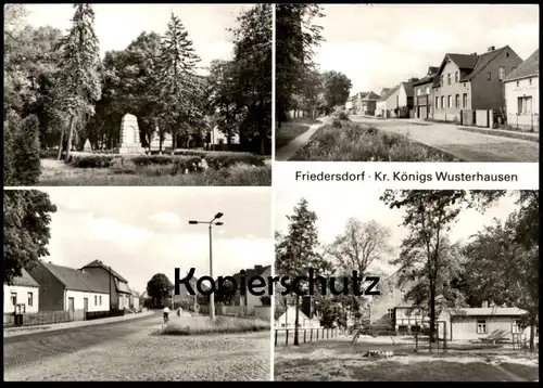 ÄLTERE POSTKARTE FRIEDERSDORF KREIS KÖNIGS WUSTERHAUSEN Heidesee Königswusterhausen KWH Ansichtskarte